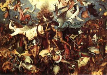 Pieter Bruegel The Fall of the Rebel Angels Spain oil painting art